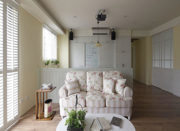 田園風(fēng)格客廳效果圖