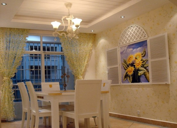  地中海風(fēng)格餐廳效果圖