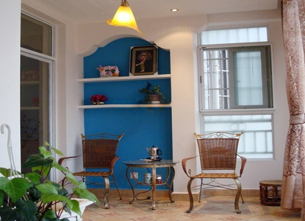 地中海風(fēng)格陽臺(tái)效果圖