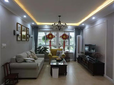 大學城現(xiàn)代風格室內(nèi)裝飾設計實景案例