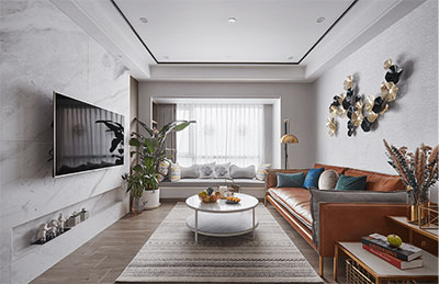 大學城鷗鵬泊雅灣北歐風格室內(nèi)裝修實景案例
